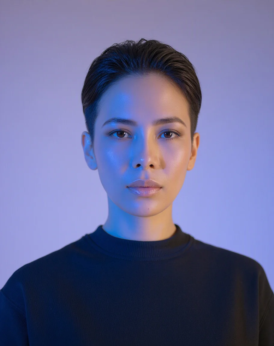 Sample portrait, front view