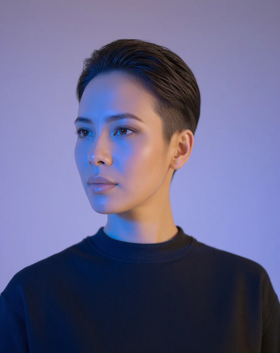 Sample left-angle portrait